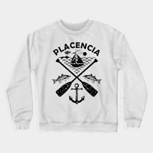 Placencia Beach, Belize, Boat Paddle Crewneck Sweatshirt